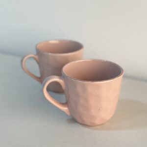 Tazas Medianas Rosa Palo
