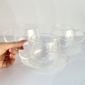 Set de Tazas Transparentes