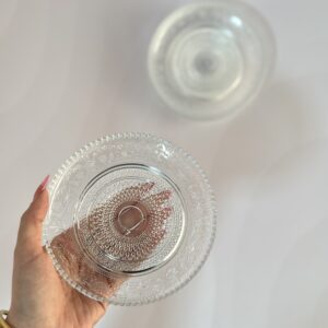 Platos Transparentes con Diseño